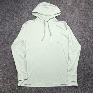 Duck Camp Hoodie Shirt Mens Medium Bamboo Green Long Sleeve Lightweight Fishing